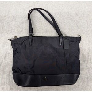 Vintage Coach Purse Shoulder Bag Navy